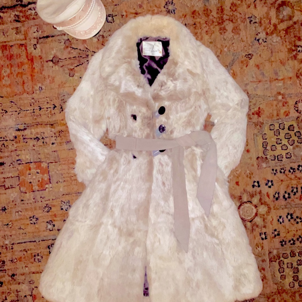 Luxuriously Soft 1970s Rabbit Fur Coat
